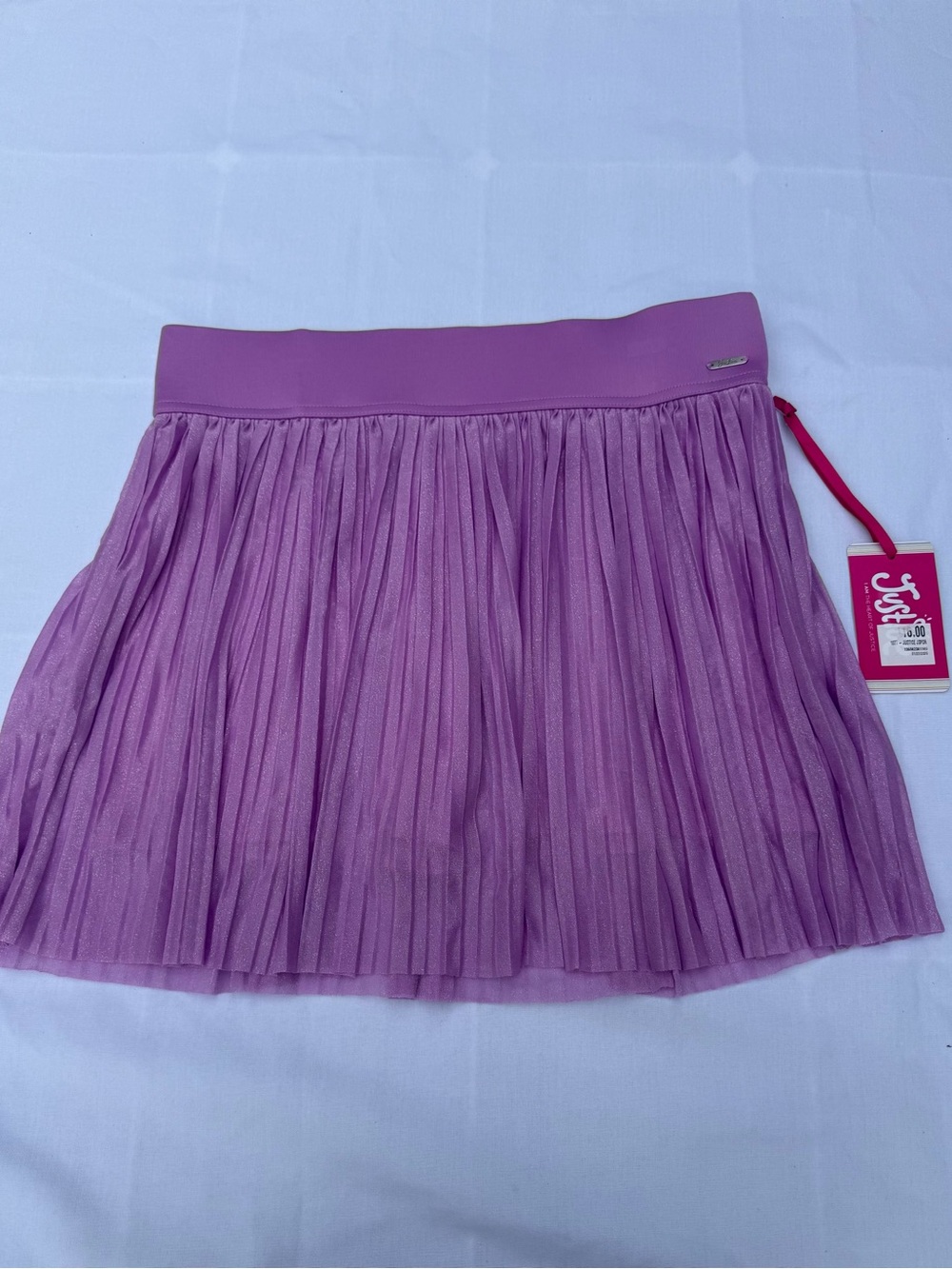 Justice Girl Lavender Pleated Mesh Skort Size XL (16P/18P)